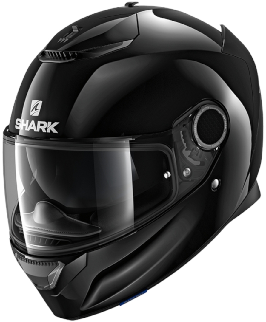 Shark Spartan Blank Helmet, black, Size S, black, Size S