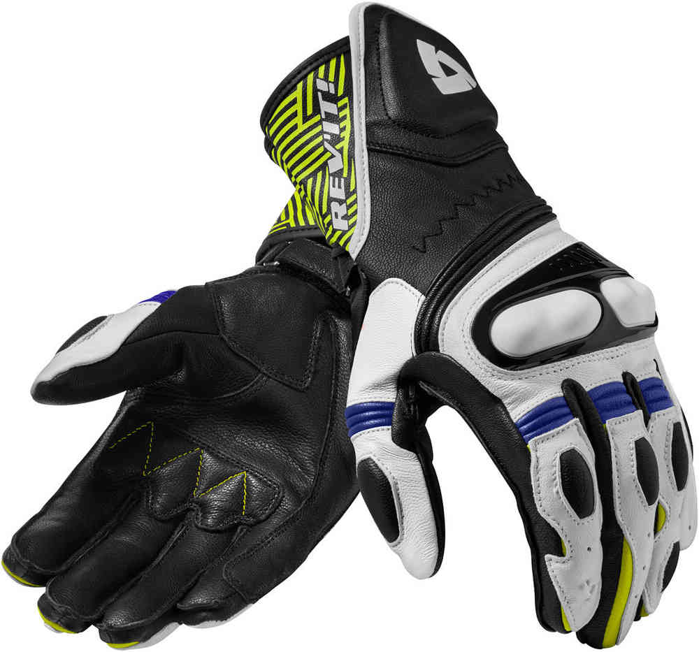 Rev'it Chicane Short Leather Sport Motorcycle Gloves Black WhiteRevit Rev'it! Rev'it Chicane Short Leather Sport Motorcycle Gloves Black WhiteRevit Rev'it!