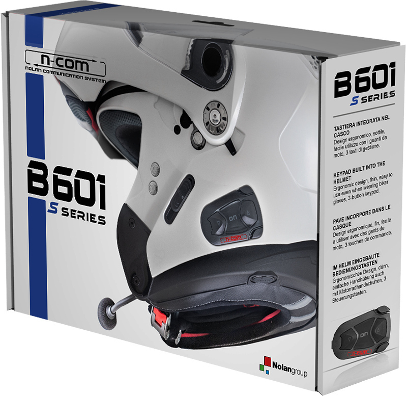 Nolan N-Com B601 S Bluetooth Communication Sytem Single Pack, black, black, Size One Size