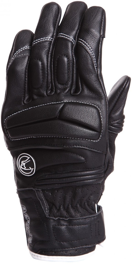 Bering Mezia Women's Motorcycle Gloves, black-white, Size L, black-white, Size L for Women