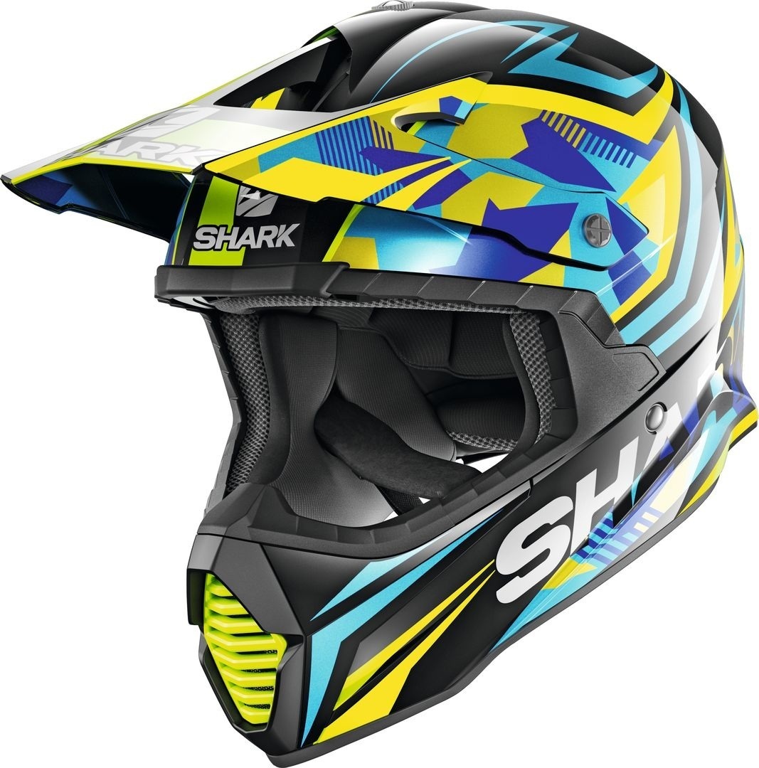 Image of Shark Varial Replica Tixier Motocross Helmet Casco Motocross, nero-blu, dimensione M
