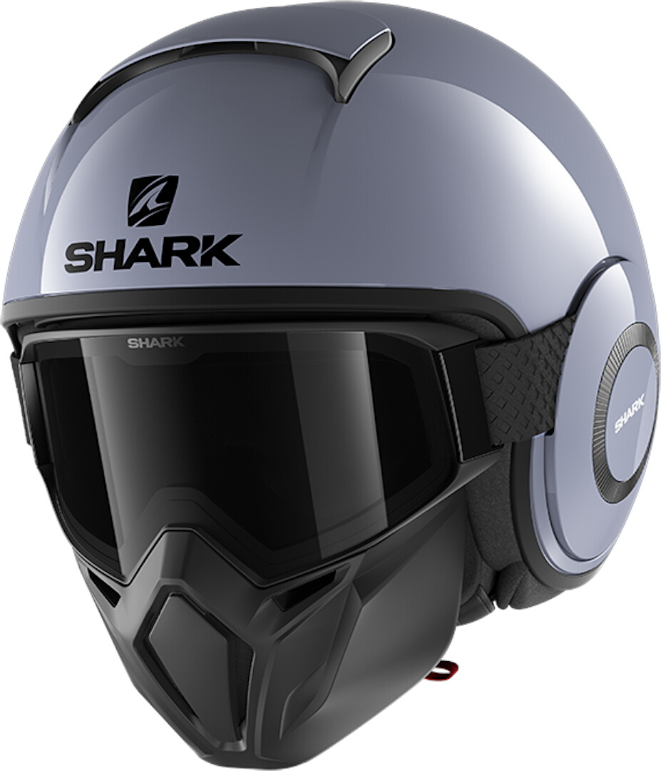Shark Street-Drak Blank Jet Helmet, grey, Size XS, grey, Size XS