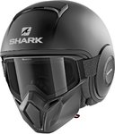 Shark Street-Drak Blank Mat Jet hjelm