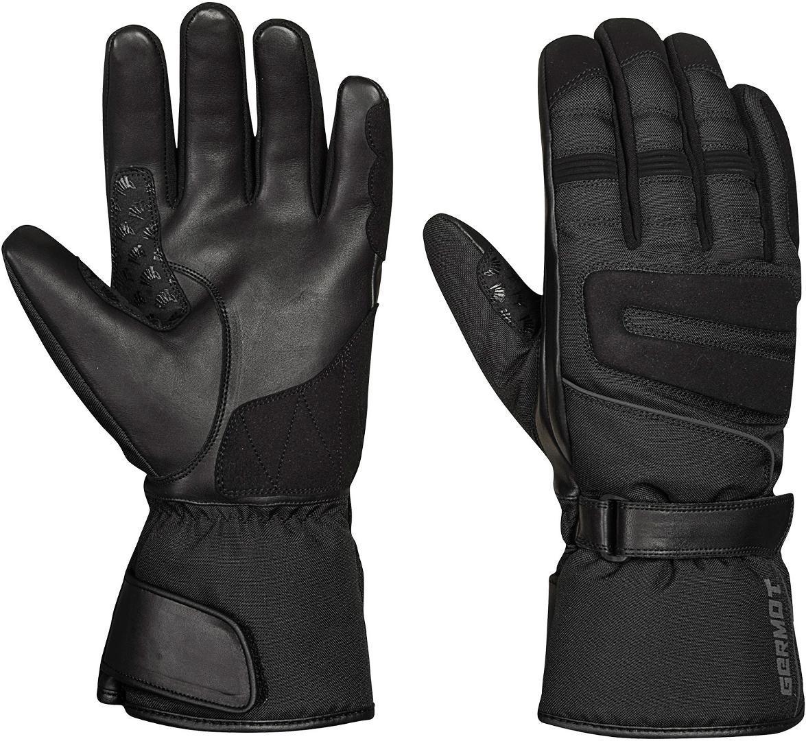 Germot Lakes Gants de moto, noir, taille 2XL pour Hommes