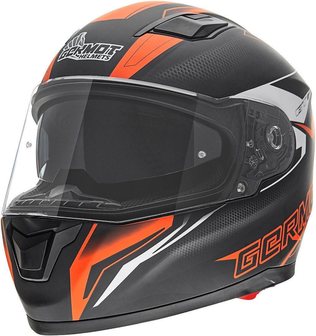 Germot GM 330 Decor Casque, noir-orange, taille S pour Hommes