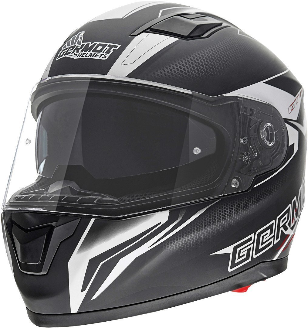 Germot GM 330 Decor Casque, noir-blanc, taille XL pour Hommes