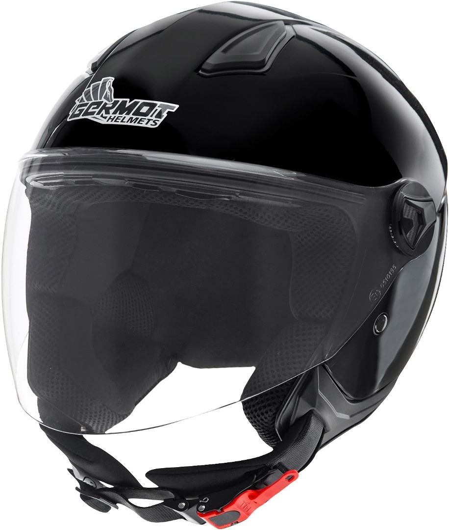 Germot GM 196 Casque jet, noir, taille S pour Hommes