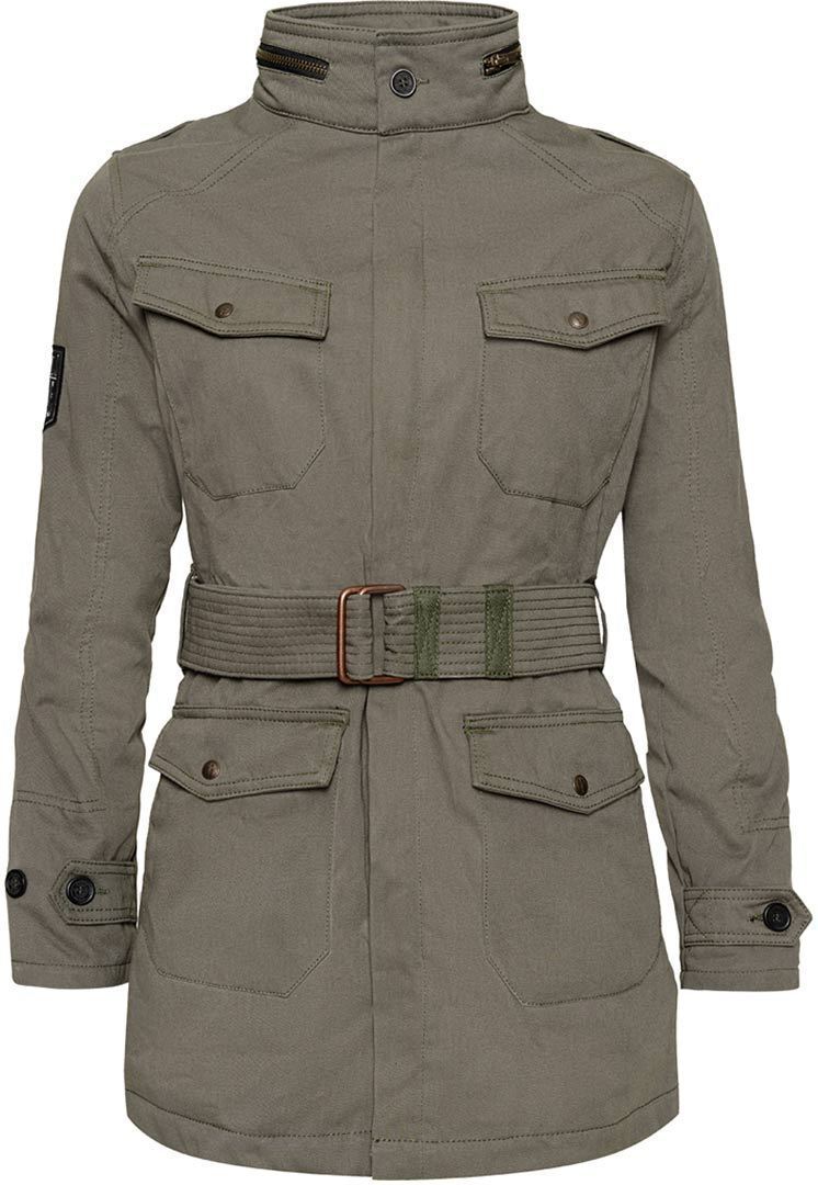 John Doe Field Ladies Motorcycle Textile Jacket 2017, green, Size XS for Women, green, Size XS for Women