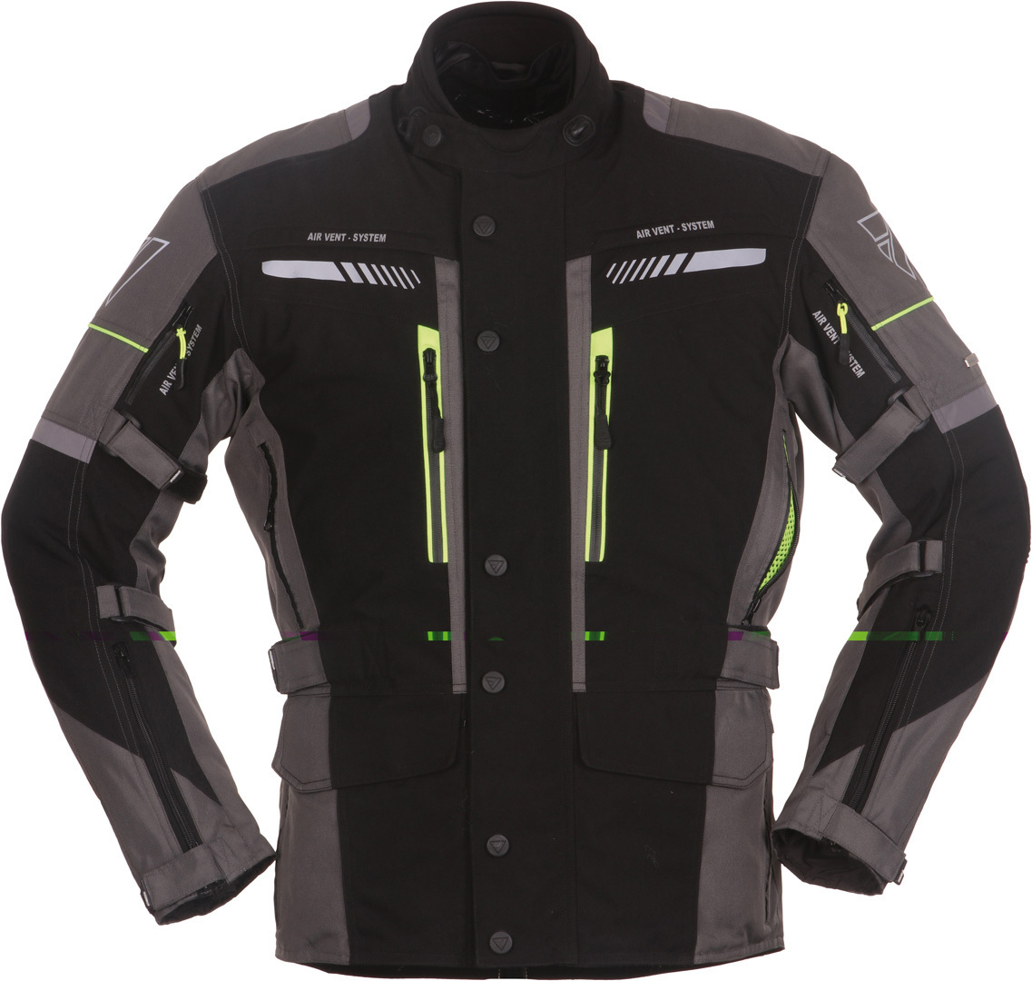 Modeka Winslow Motorcycle Textile Jacket, black-grey, Size S, black-grey, Size S