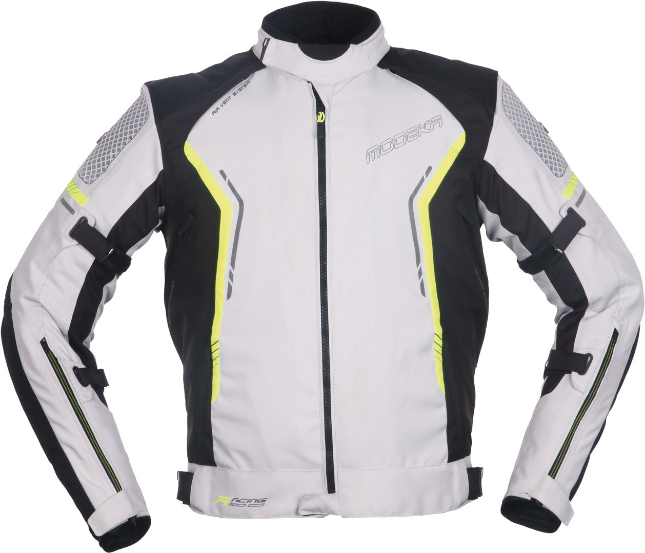 Modeka Khao Motorcycle Textile Jacket, black-grey, Size XS, black-grey, Size XS