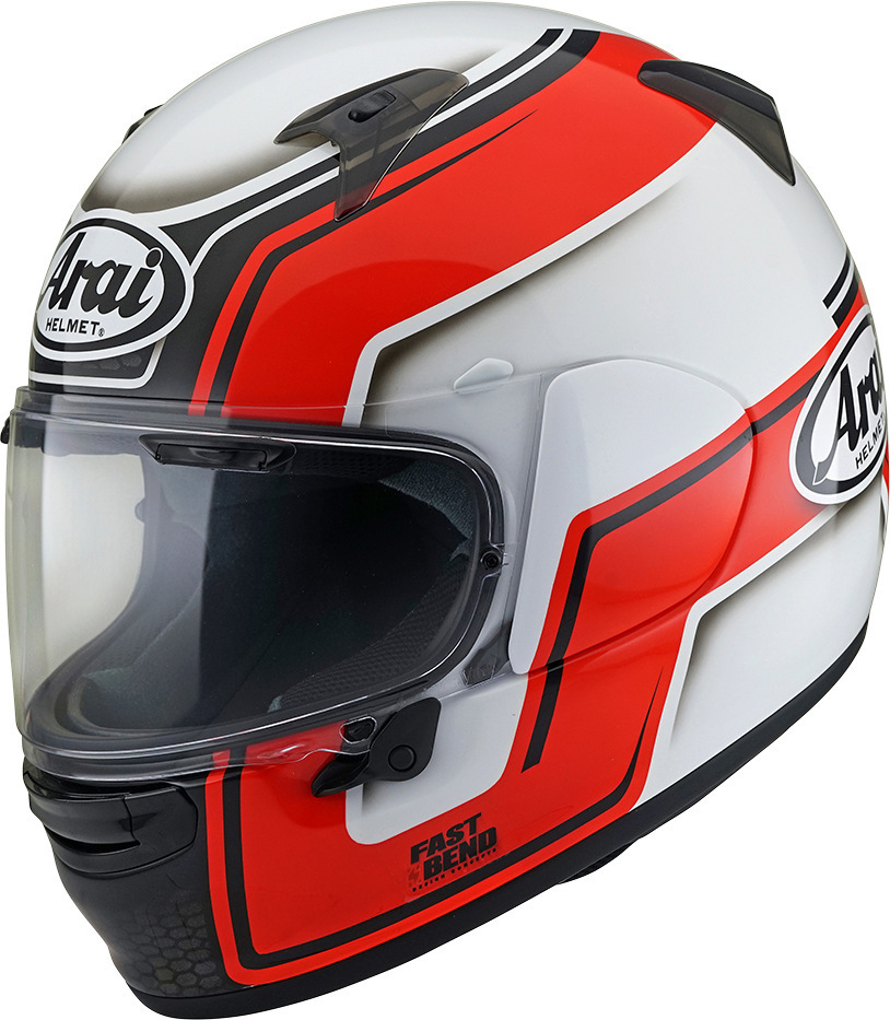 Arai Profile-V Bend Helmet, white-red, Size XS, white-red, Size XS