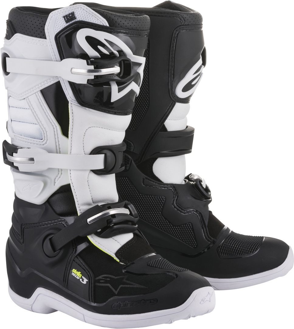 Alpinestars Stella Tech 3 Ladies Motocross Boots, black-white, Size 41 for Women, Women Black White female