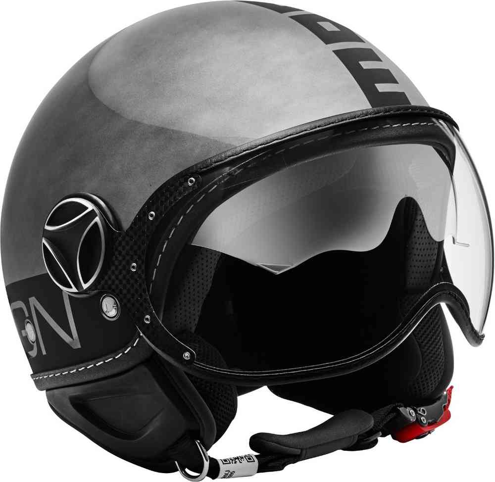 MOMO FGTR Evo Winter Limited Edition Metal Glossy Jet hjelm