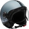 MOMO FGTR Classic Grey Matt Jet Helmet Grijze Matt Jet Helm