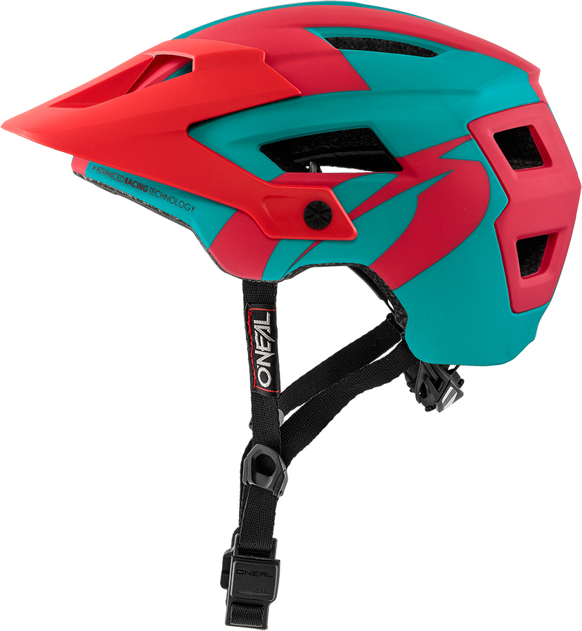Oneal Defender 2.0 Silver Bicycle Helmet, red-green, Size L XL, red-green, Size L XL