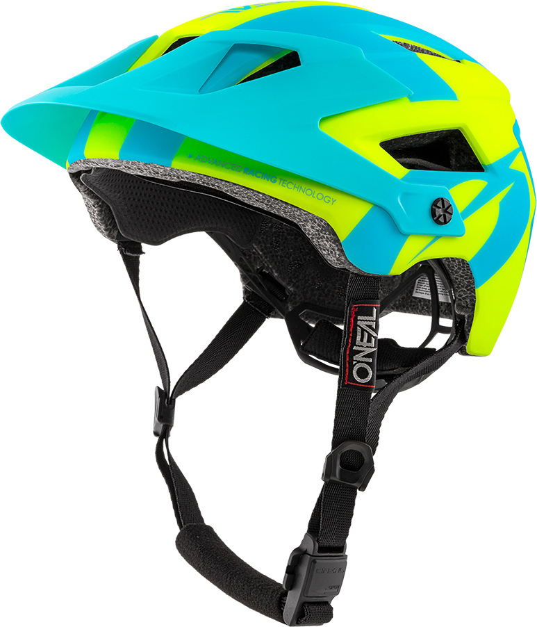 Oneal Defender 2.0 Silver Bicycle Helmet, blue-yellow, Size L XL, blue-yellow, Size L XL