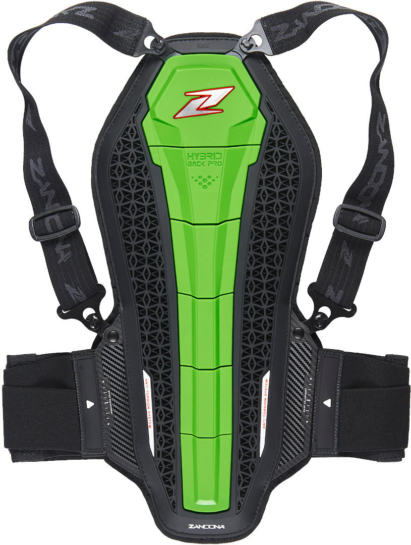 Zandona Hybrid Back Pro X6 Rückenprotektor, grün, Größe L, grün, Größe L