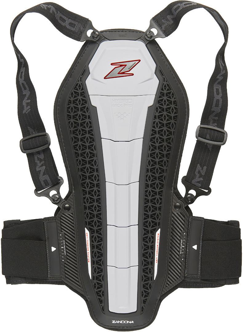 Zandona Hybrid Back Pro X6 Rückenprotektor, weiss, Größe XS, weiss, Größe XS