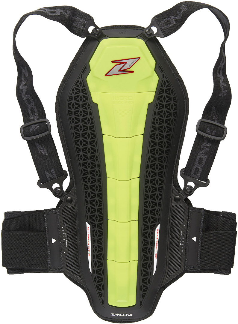 Zandona Hybrid Back Pro X6 Back Protector, yellow, Size XS, yellow, Size XS
