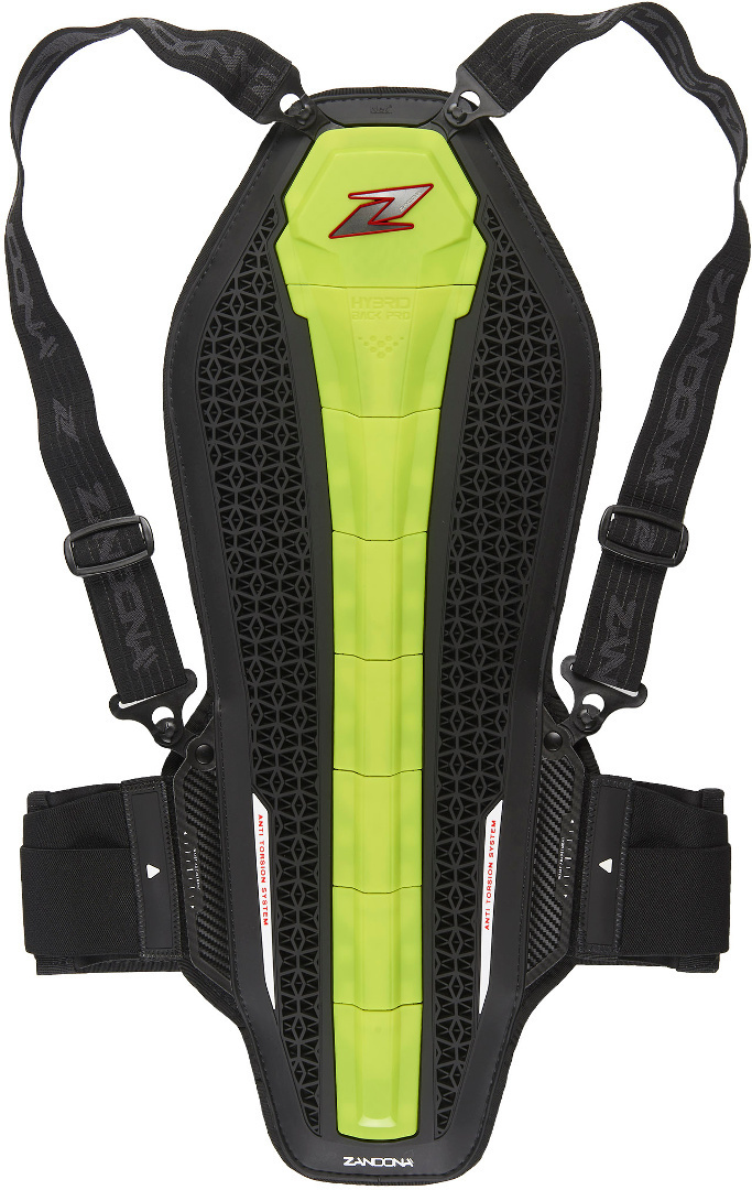 Zandona Hybrid Back Pro X8 Back Protector, yellow, Size XS, yellow, Size XS