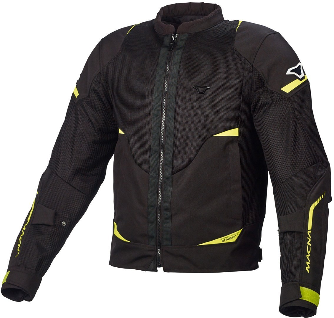 Macna Hurracage Motorcycle Textile Jacket, black-yellow, Size S, black-yellow, Size S