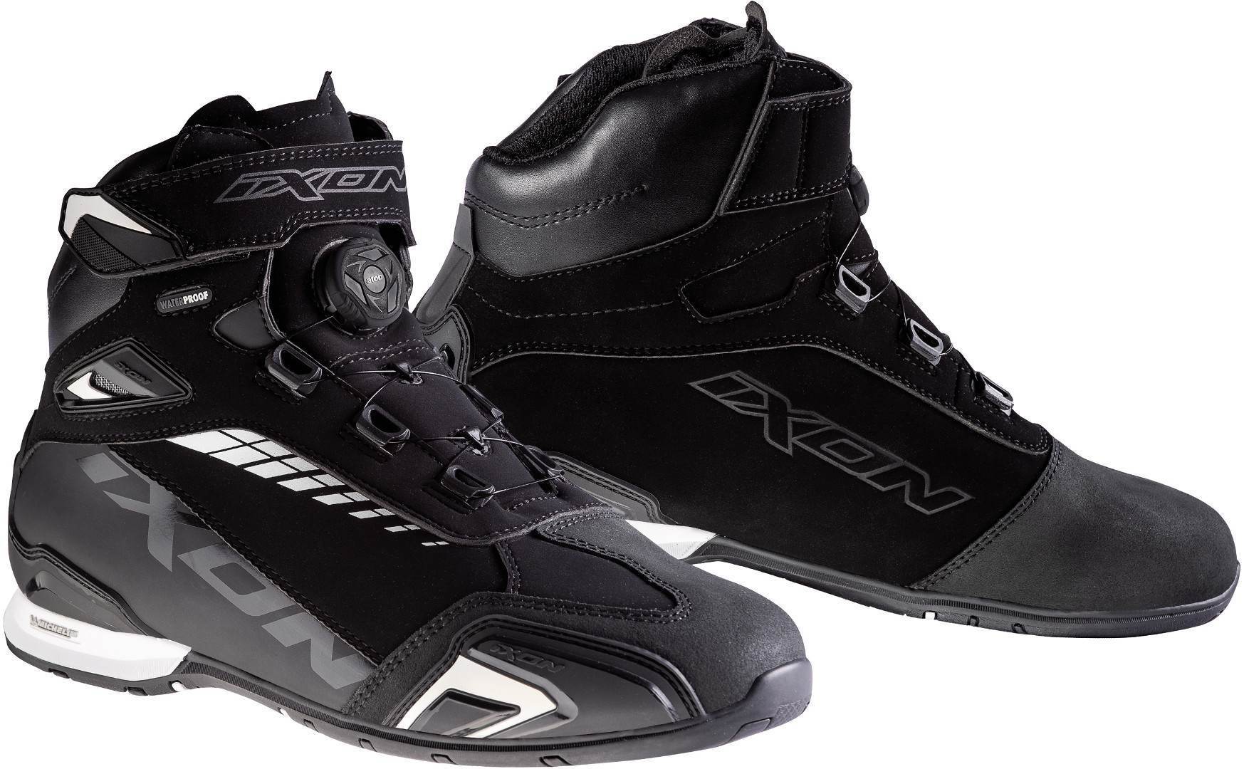 Ixon Bull WP Motorcycle Shoes, black-white, Size 39, black-white, Size 39