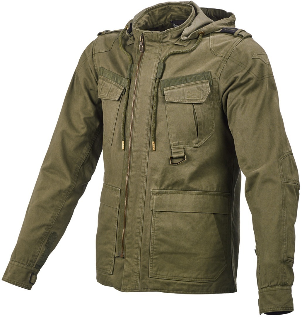 Macna Combat Motorcycle Zip Hoodie, green, Size XS, green, Size XS