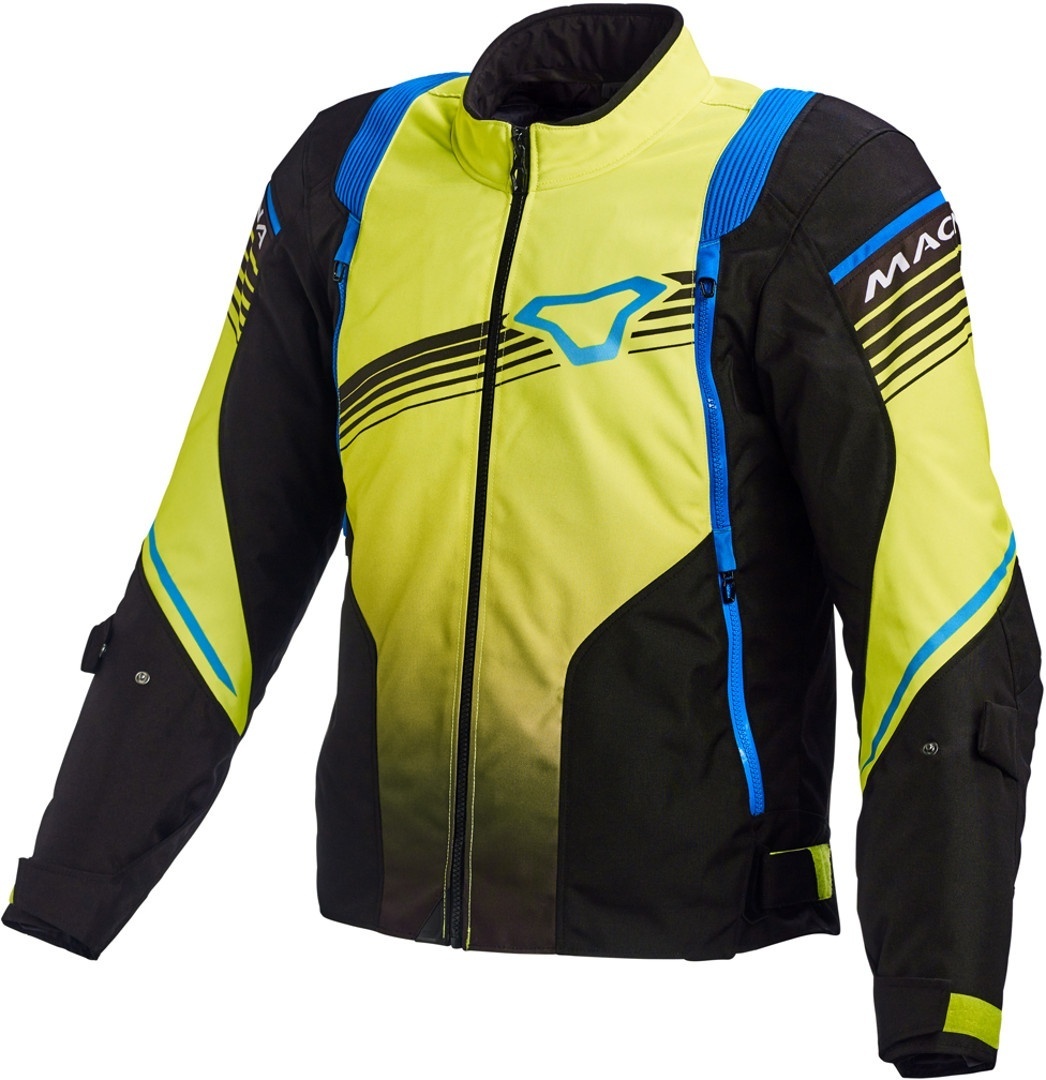 Macna Charger Motorcycle Textile Jacket, black-yellow, Size M, black-yellow, Size M