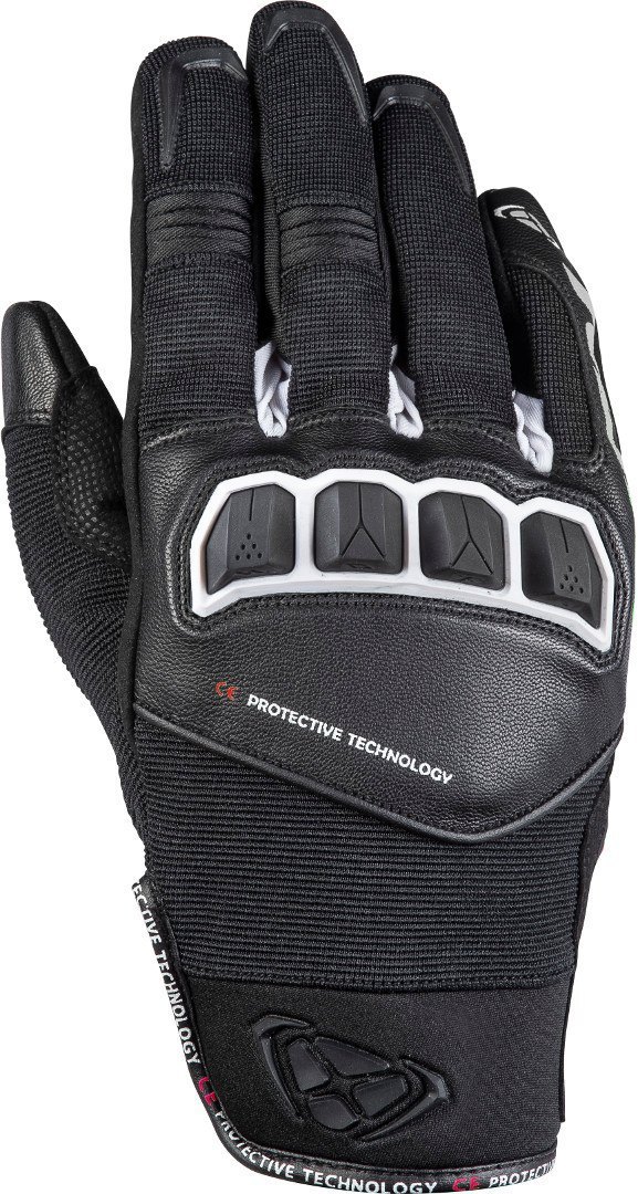 Ixon RS Run Motorcycle Gloves, black-white, Size L, black-white, Size L