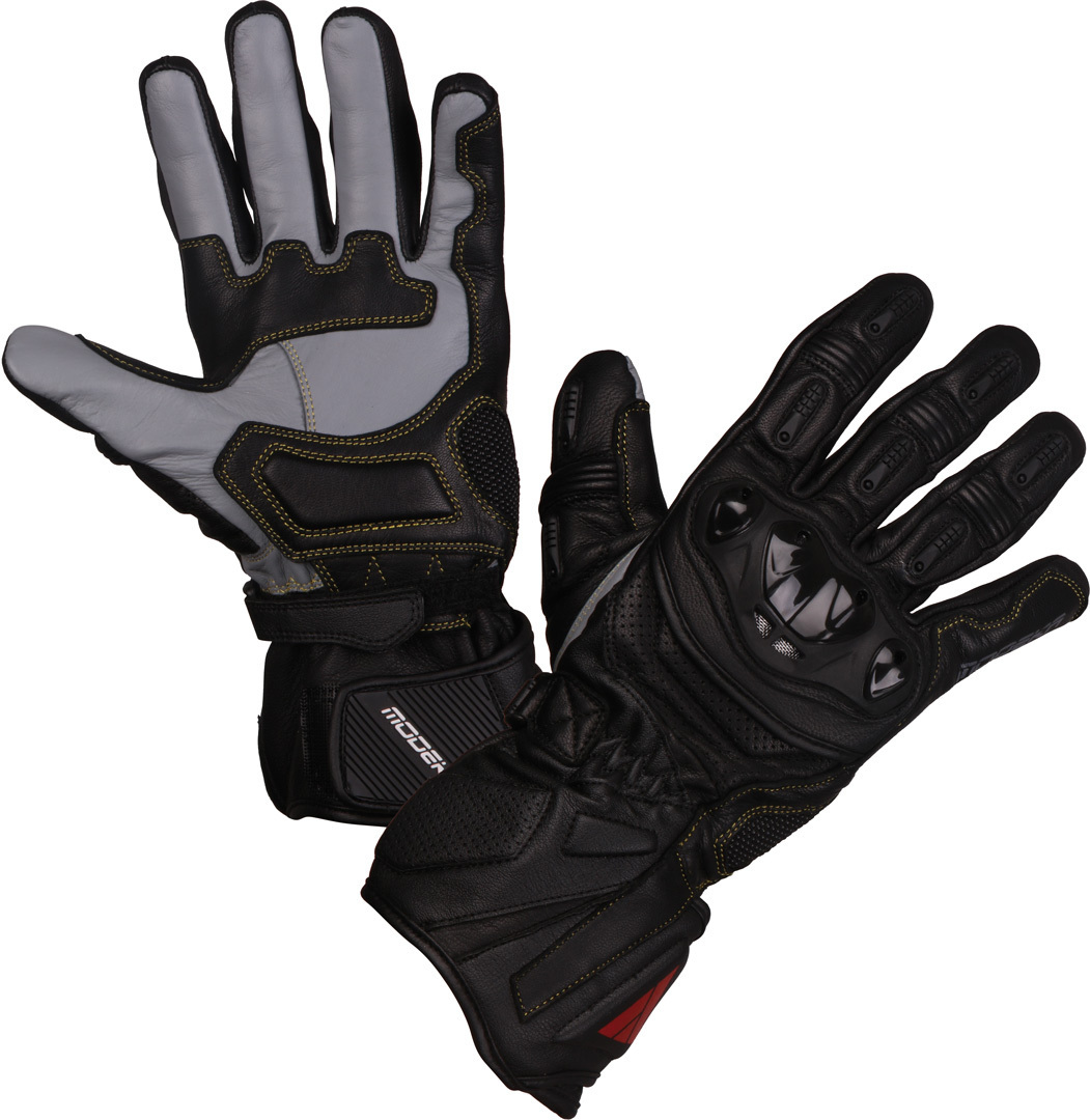 Modeka Cay Ladies Motorcycle Gloves, black, Size L for Women, black, Size L for Women