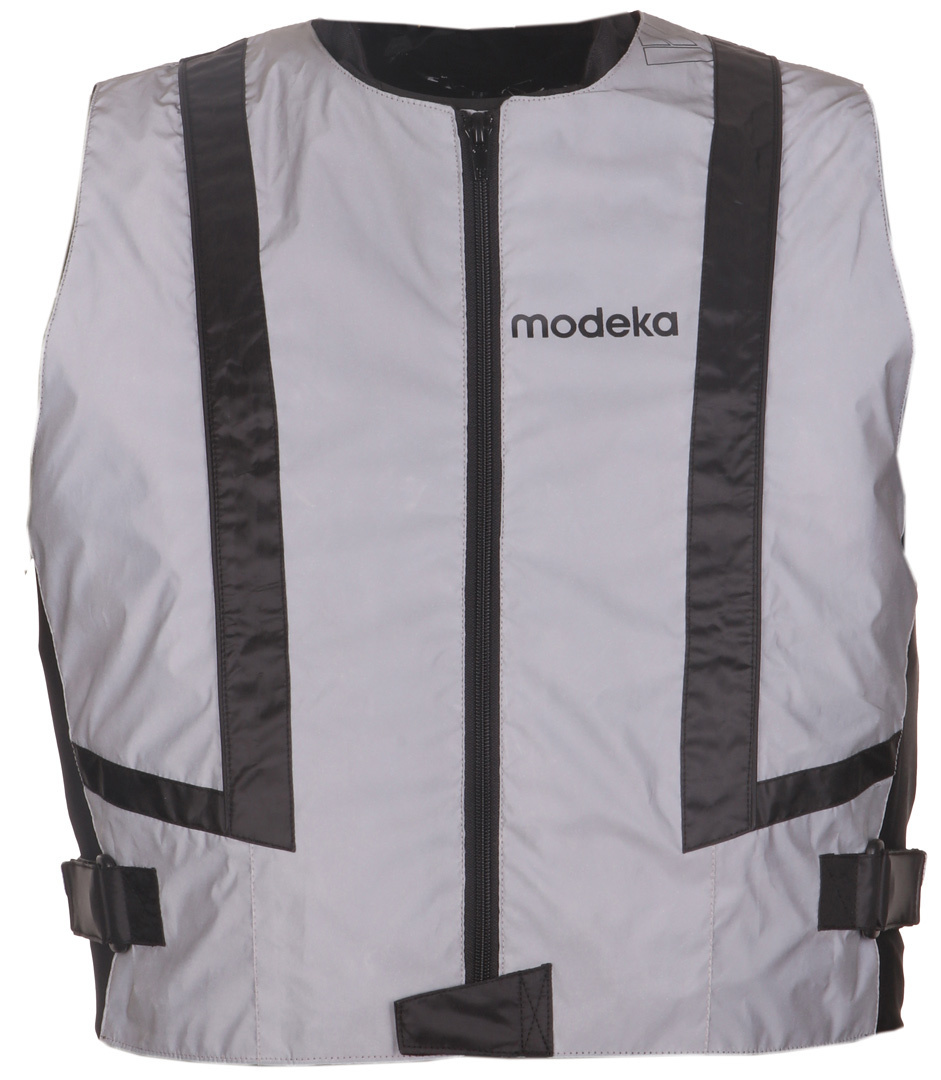 Modeka Doc Silver Warning Vest, grey, Size M, grey, Size M