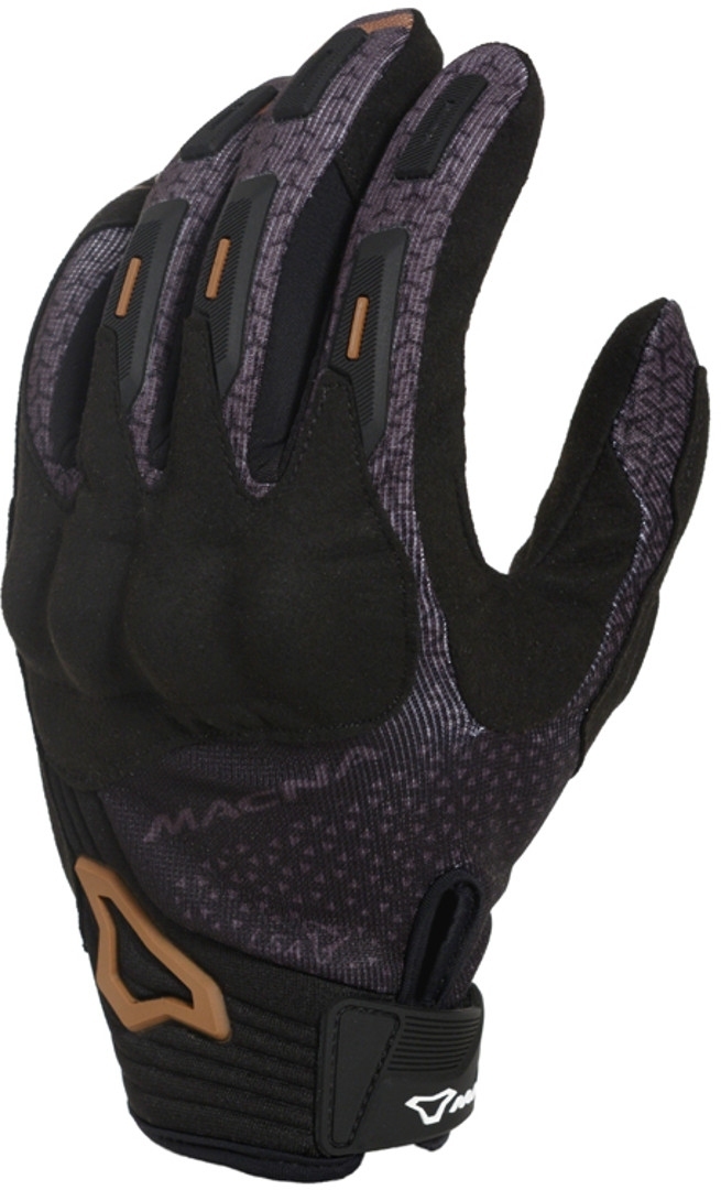 Macna Octar Ladies Motorcycle Gloves, black-brown, Size XS for Women, black-brown, Size XS for Women