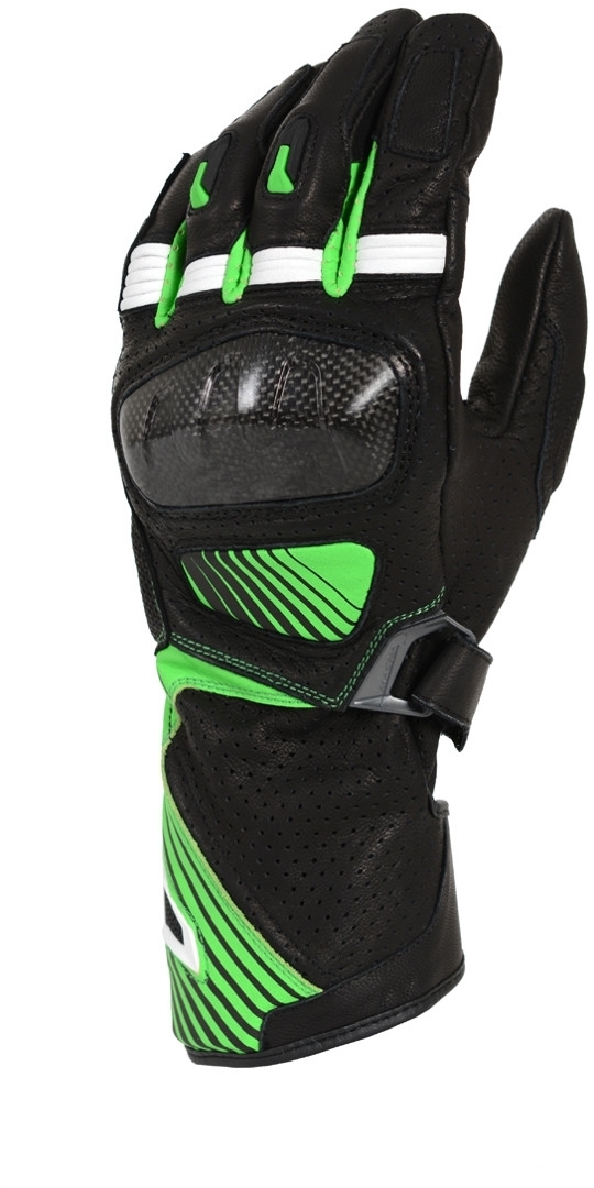 Macna Airpack Motorcycle Gloves, black-green, Size 3XL, black-green, Size 3XL