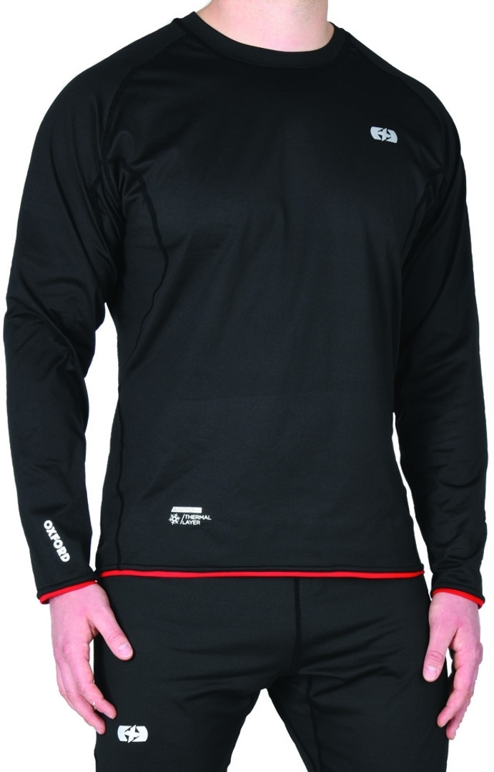 Oxford WarmDry LS Functional Shirt, black-grey, Size XS, black-grey, Size XS