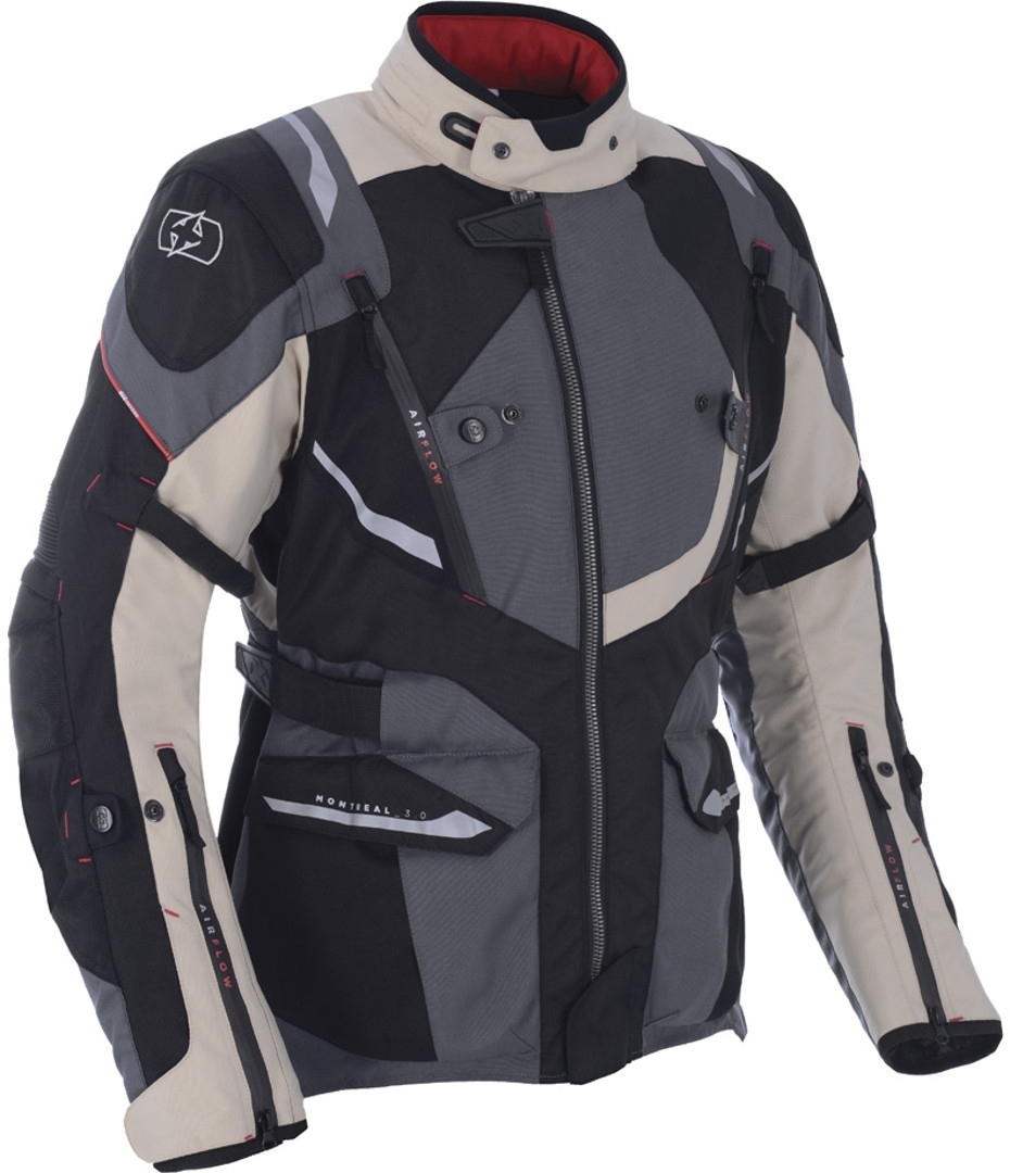 Oxford Montreal 3.0 Motorcycle Textile Jacket, beige, Size M, beige, Size M
