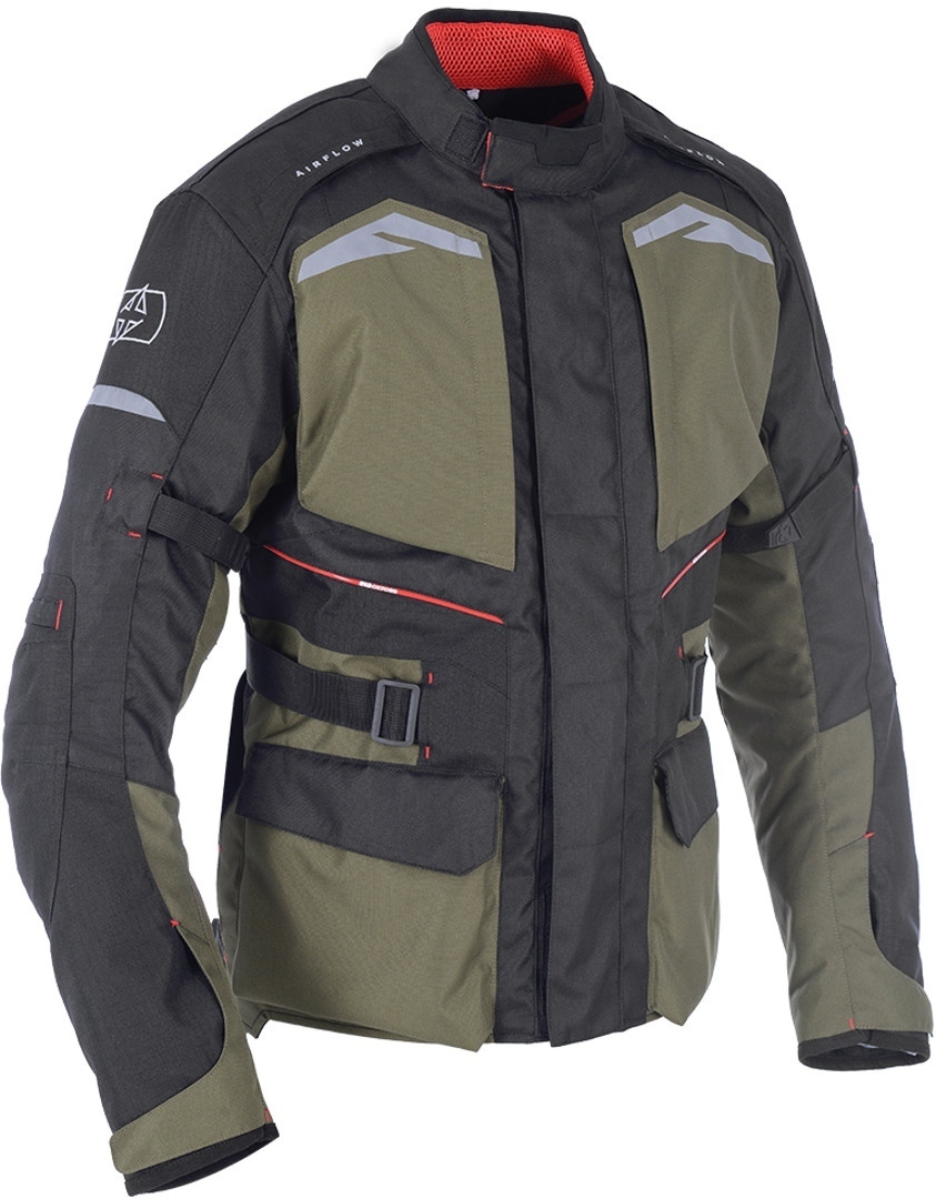 Oxford Quebec Motorcycle Textile Jacket, green, Size S, green, Size S