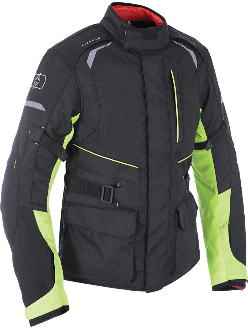 Oxford Metro Motorcycle Textile Jacket, black-yellow, Size XL, black-yellow, Size XL