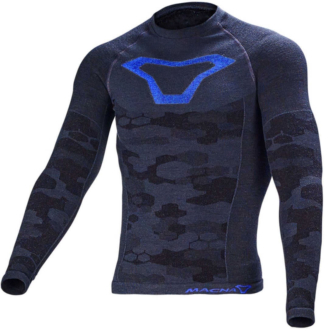 Macna Baselayer Functional Shirt, blue, Size 2XL 3XL, blue, Size 2XL 3XL