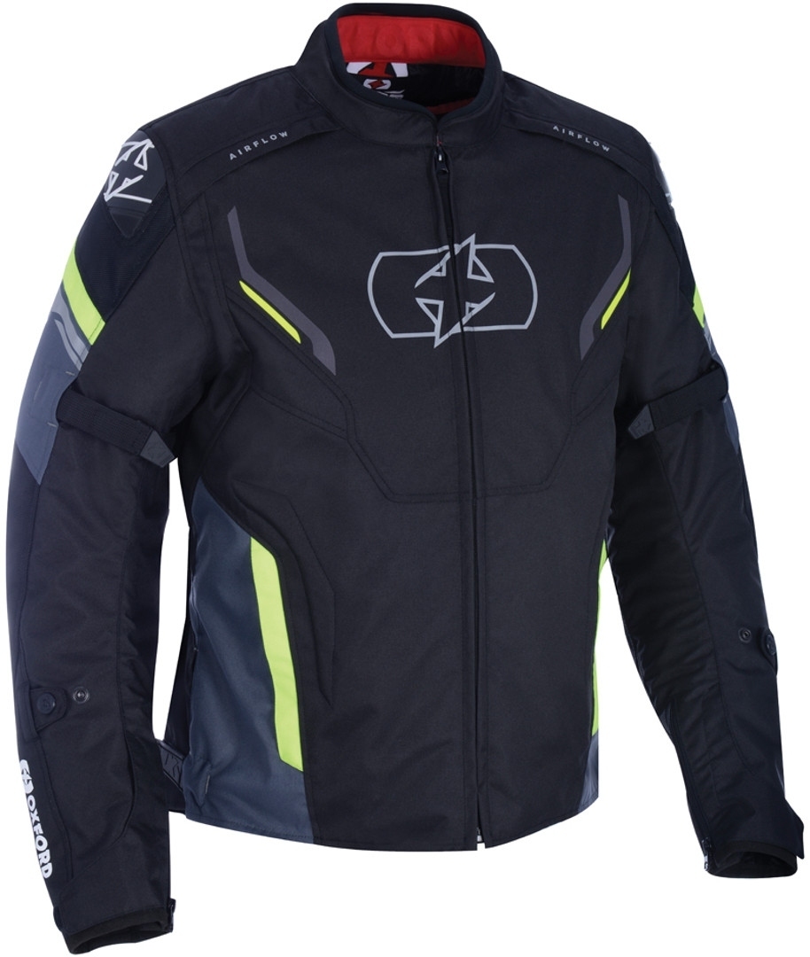 Oxford Melbourne 3.0 Motorcycle Textile Jacket, black-yellow, Size M, black-yellow, Size M