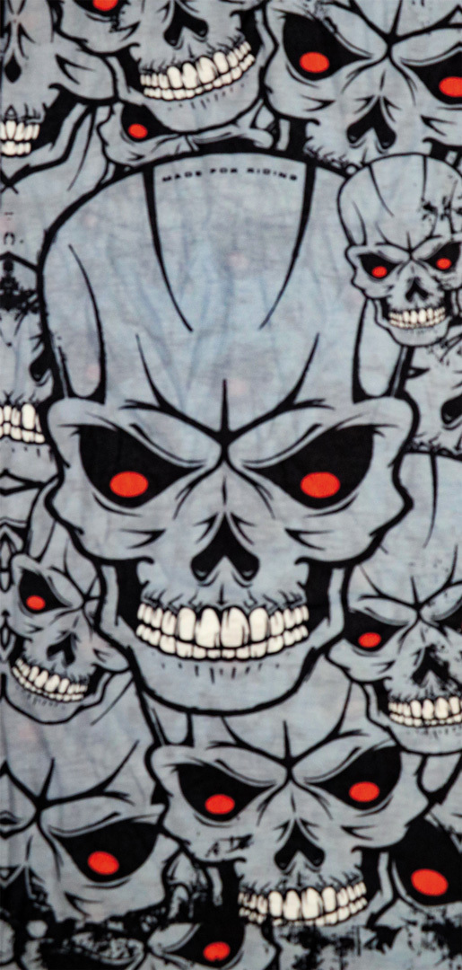 Image of Modeka Skulls Grey Accessorio multifunzionale, grigio