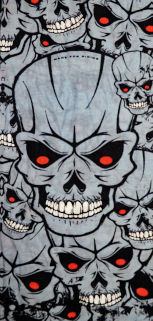 Modeka Skulls Grey Multifunctional Headwear, grey, Size One Size