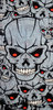 Vorschaubild für Modeka Skulls Grey Multifunktionstuch