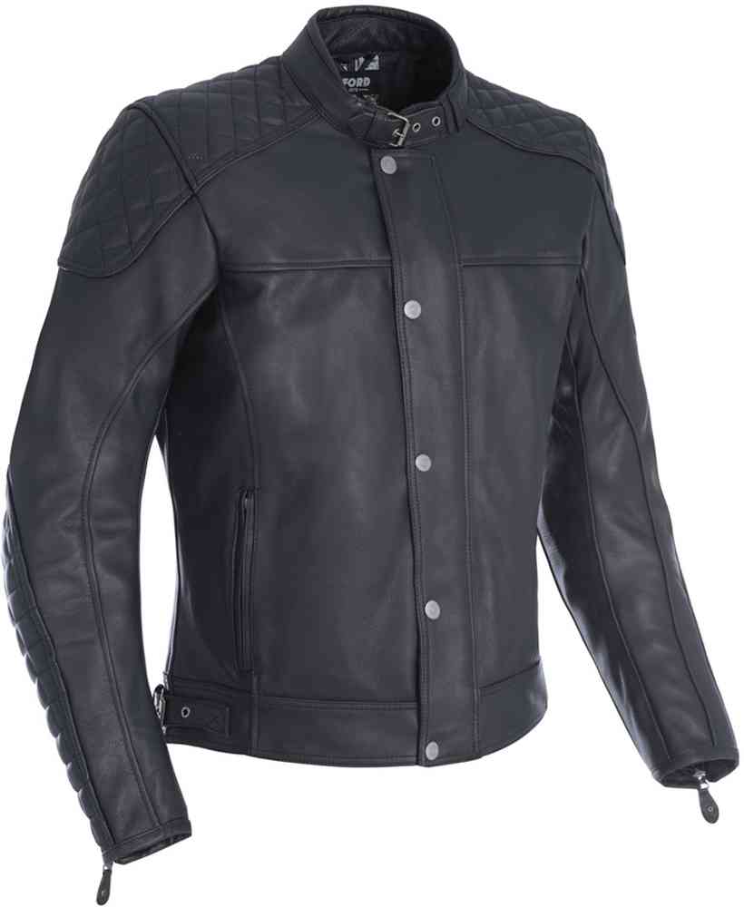 Oxford Hampton Chaqueta de cuero de motocicleta