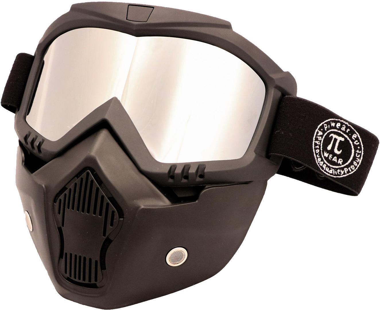 Modeka Invase Goggles Mask, silver, silver, Size One Size