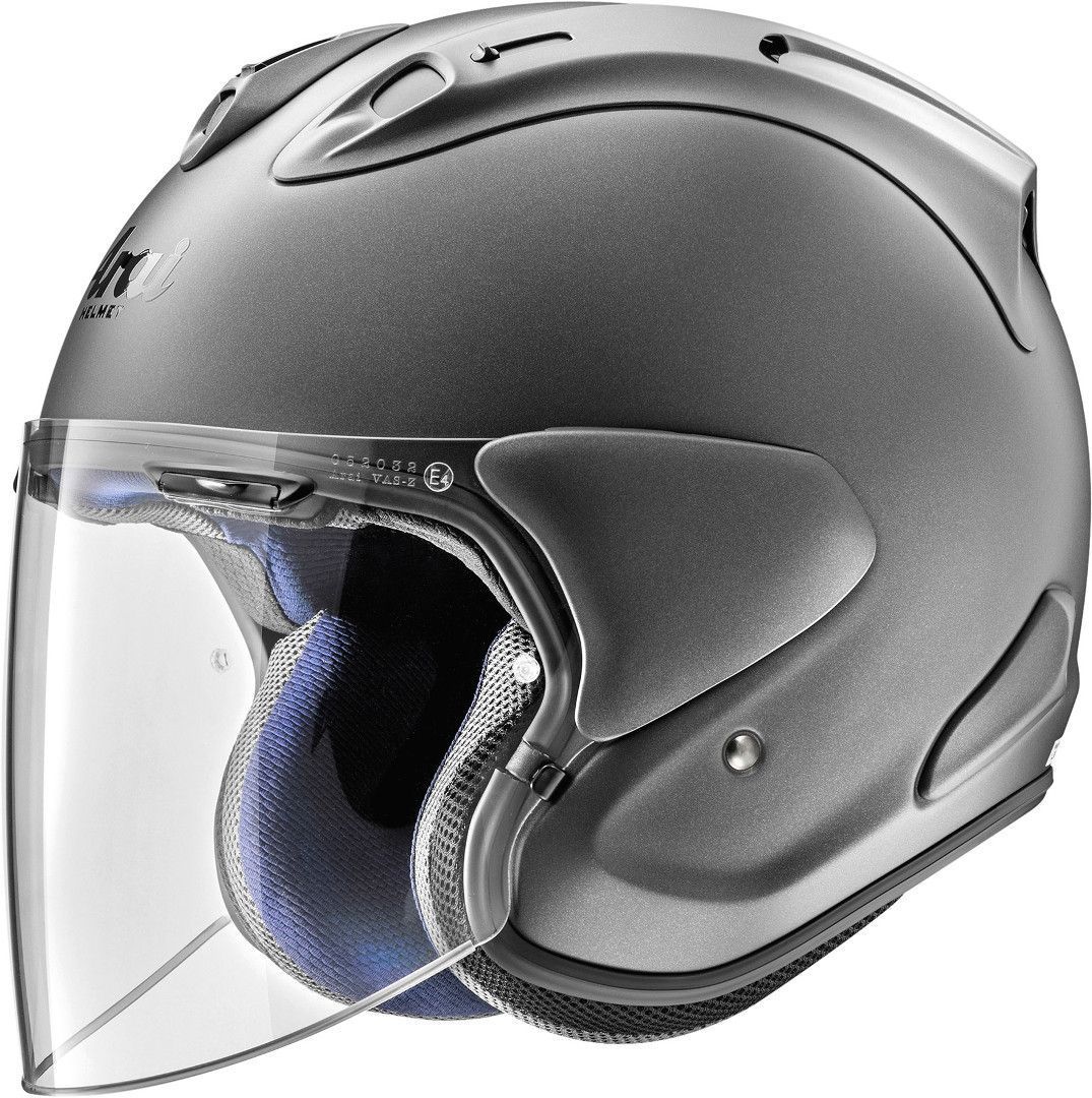 Arai SZ-R VAS Solid Grey Jet Helmet, Size XS, grey, Size XS