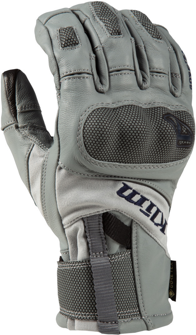 Klim Adventure GTX Short Motorcycle Gloves, grey, Size S, grey, Size S