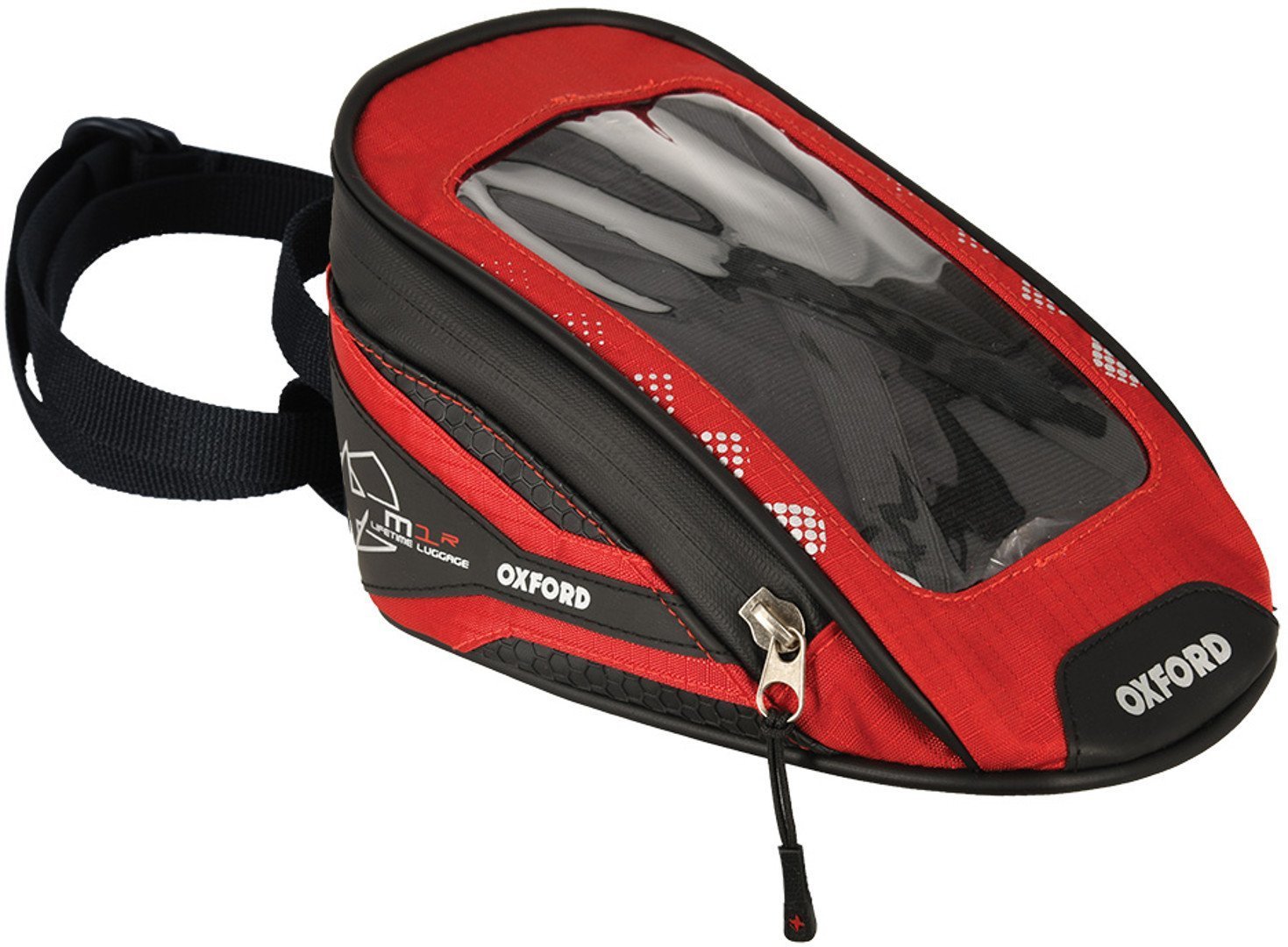 Oxford M1R Micro Tank Bag magnetic, red, red, Size One Size