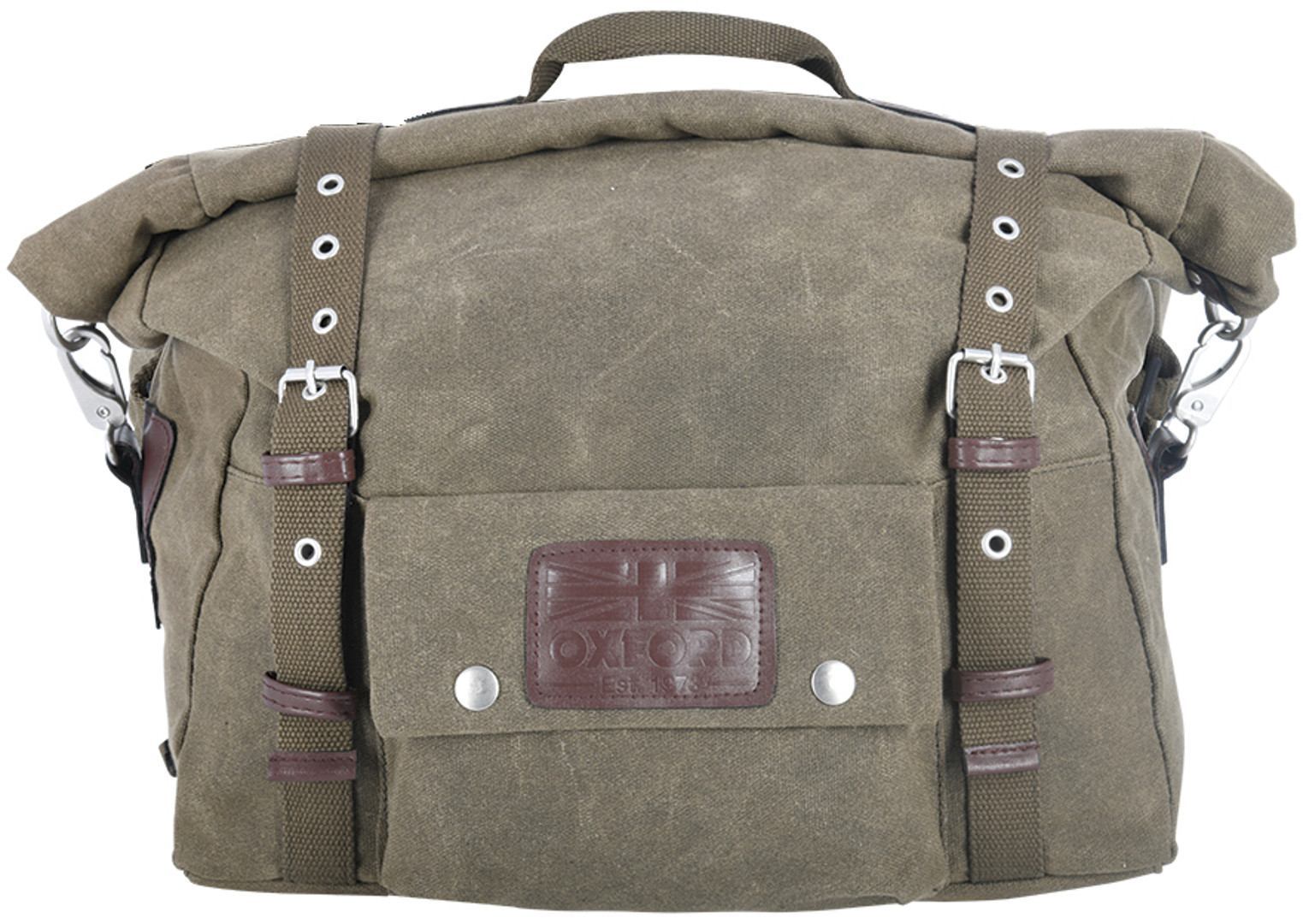 Oxford Heritage 40L Motorcycle Saddlebag Set, green, Size 31-40l, green, Size 31-40l