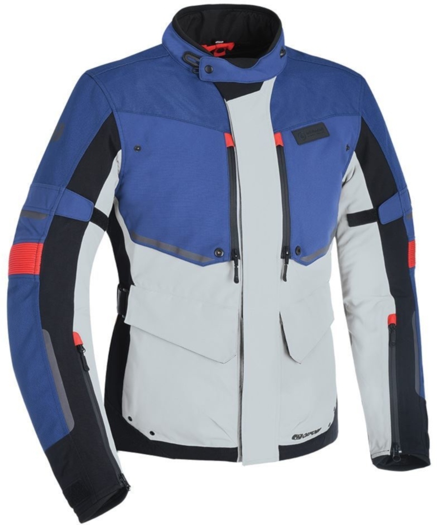Oxford Mondial Motorrad Textiljacke, rot-blau, Größe 5XL, rot-blau, Größe 5XL