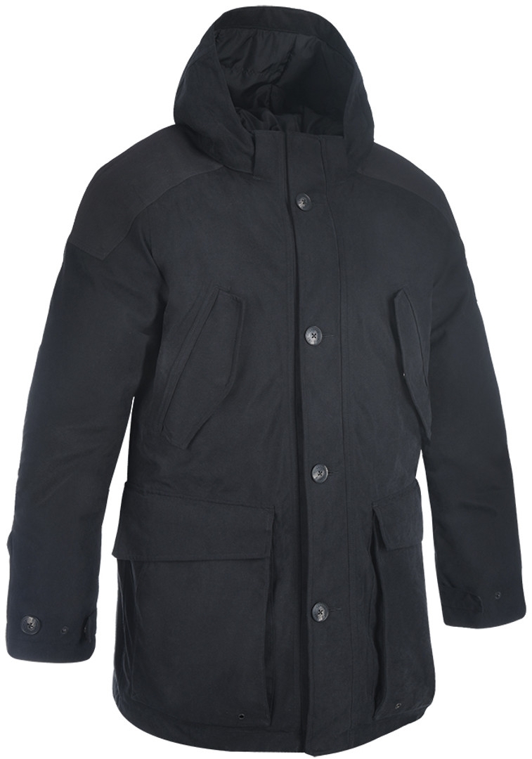 Oxford Parka Motorcycle Textiljacke, black, Size S, black, Size S